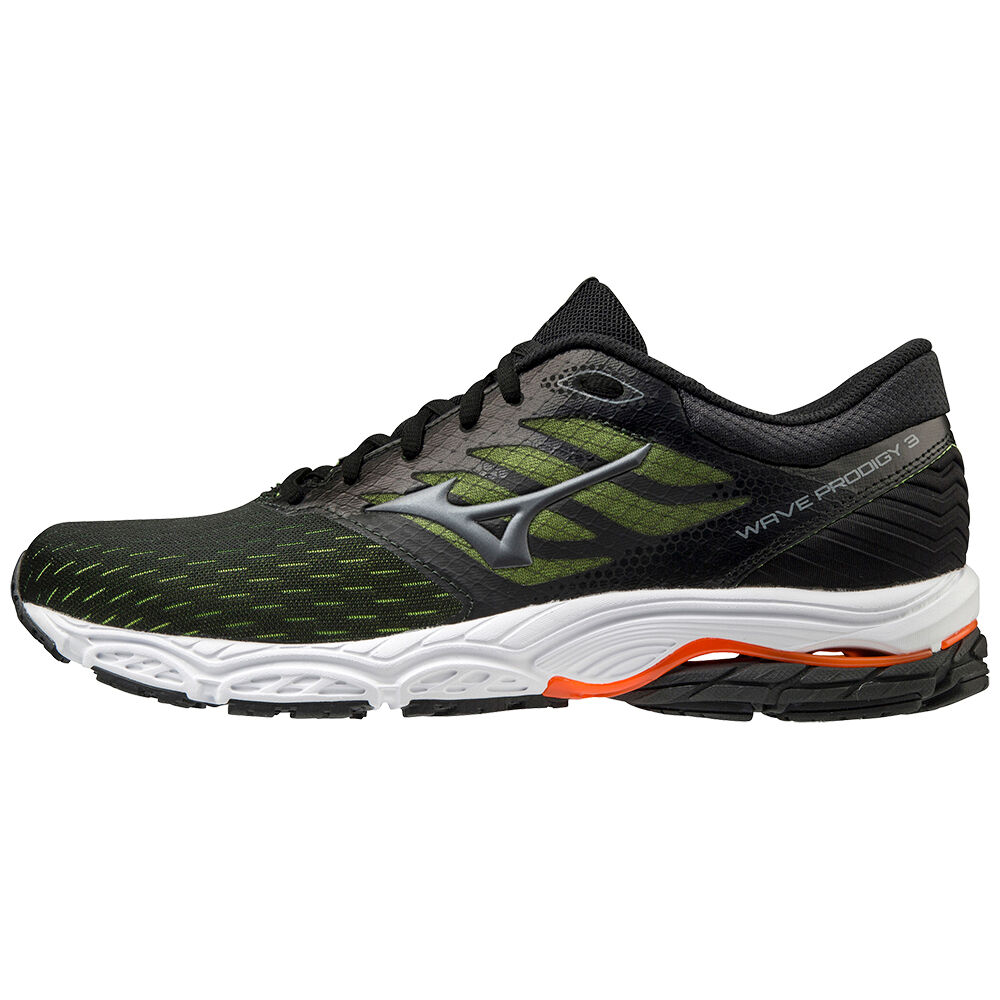 Tenis Para Correr Mizuno Wave Prodigy 3 Para Hombre Negros/Grises/Naranjas 8597016-BU